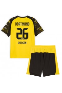Fotbalové Dres Borussia Dortmund Julian Ryerson #26 Dětské Domácí Oblečení 2025-26 Krátký Rukáv (+ trenýrky)